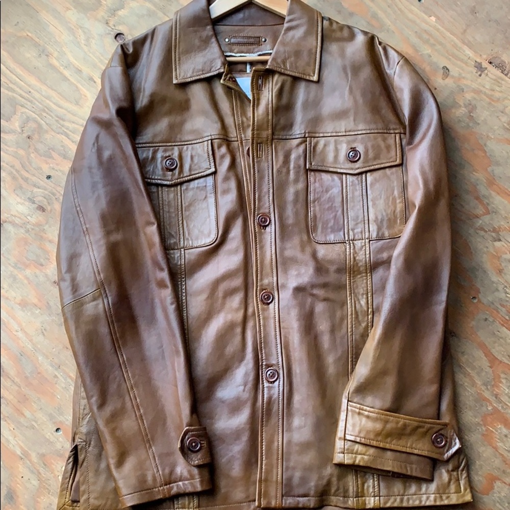 Wilson’s leather lambskin jacket!